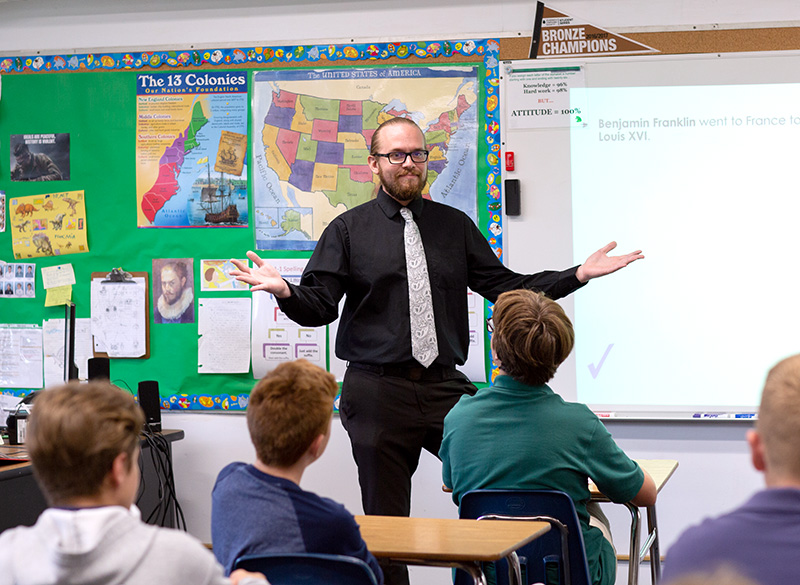 Mr T teaches history
