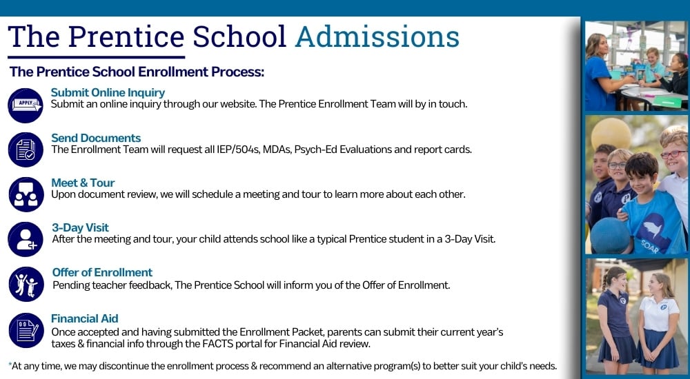 THe Enrollment Process Final  2nd flyer The Prentice School, School Profile Folder (700 x 713 px) (1000 x 550 px)